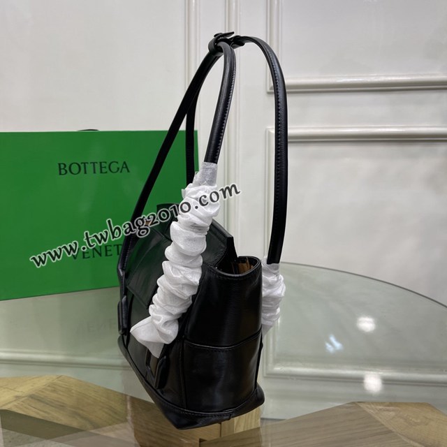 Bottega veneta高端女包 96009s小號 寶緹嘉新款Arco33油蠟皮手提包 BV經典款小牛皮arco女包  gxz1325